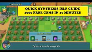 Lords Mobile -  SYNTHESIS ISLE EARLY GAME GUIDE - Free 1K gems in 10 minutes