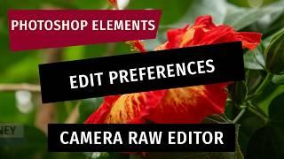 Photoshop Elements: Edit Camera RAW Preferences