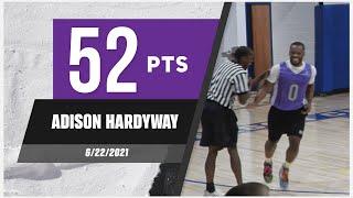 Adison Hardyway UNREAL 52 PTS Full Highlights in the Nashville City League  | 4K