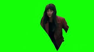 Madame Web "just stay here, don't do anything dumb" "seriously, don't do dumb things" green screen