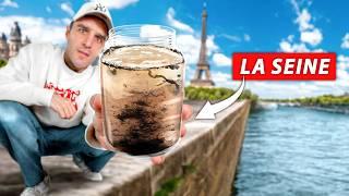 I test the water quality of the Seine