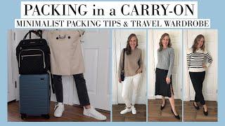 How to Pack for Europe with Only a Carry On | Minimalist Packing Tips | Chic Travel Capsule Wardrobe