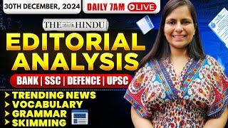 Editorial Analysis | 30th December, 2024 | Vocab, Grammar, Reading, Skimming | Nimisha Bansal