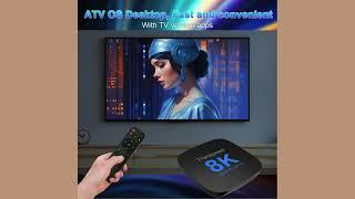 Android TV Box - Transpeed Android 13 TV Box ATV Dual Wifi With TV Apps 8K Video