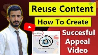 (Live Demo) Reused Content Appeal Video Kaise Banaye | Reused Content Monetization Problem Solved