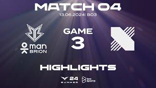 Highlights BRO vs DRX | Game 3 | Tuần 1 Ngày 2 | LCK Mùa Hè 2024