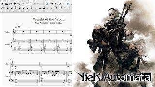 Weight of the World - Nier Automata ~ Piano and Violin