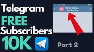 How to get Unlimited Subscribers in Telegram | Part 2 | | Tamil |