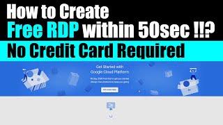 How to Create Free RDP | No Credit Card | Google Cloud Console