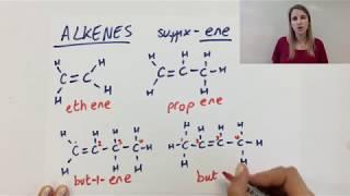 Alkenes - how to name them - organic chemistry GCSE