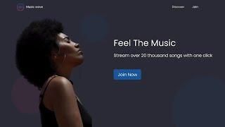 Music Website Landing Page - Using FIGMA | Adobe Photoshop