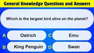 General Knowledge Quiz Birds And Animals | Animals and Birds GK QUIZ  #QuizzesGeneralKnoweldge