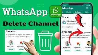 How to Delete Whatsapp Updates Option 2023 | How To Delete Whatsapp Channel Option | Remove Channel