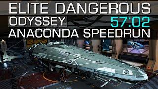 Elite Dangerous: Odyssey - Anaconda Speedrun in 57m02s