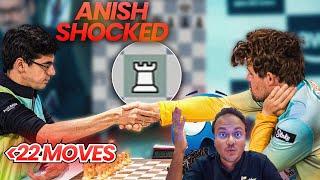 How did Magnus Carlsen beat Anish Giri in just 22 moves? | Global Chess League 2024