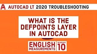 What is The Defpoints Layer in Autocad | Autocad LT Tutorial For Beginners