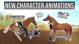 Fall off your horse, hug horse - New Character Animations || Star Stable Online