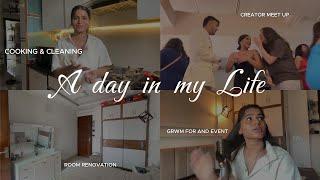 PRODUCTIVE DAY IN MY LIFE: home renovation, cleaning & cooking, Creator meet-up. | Pratibha Girdhar