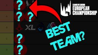 Tierlist - LEC SPRING SPLIT 2022 | Who Is The Strongest Team This Season