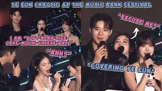 SHIN YEEUN, EUNCHAE, AND SANGMIN shared some chaotic moments during the Music Bank Global Festival