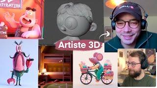 Il crée des personnages en 3D sur Blender | avec Léo Brunel