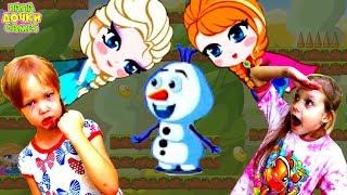 OLAF and the Cold HEART of SUMMER ADVENTURE. Elsa and Anna save the SNOWMAN OLAF