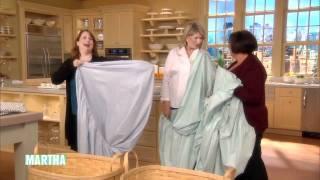 How to Fold a Fitted Sheet⎢Martha Stewart's Best Folding Hacks