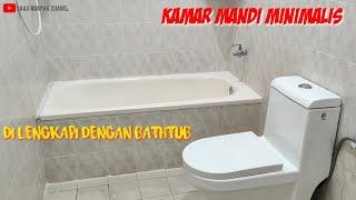 kamar mandi kecil lengkap dengan bathtub