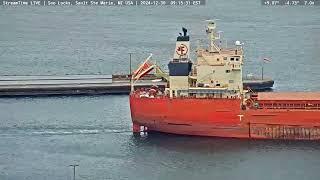 Federal Biscay passing through the Soo locks on Dec 30th, 2024