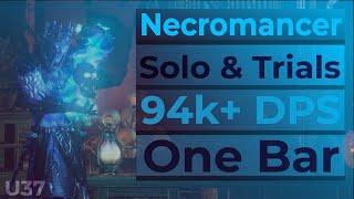 ESO One Bar Necro Build: Stamina, Magicka, Hybrid, & Elemental Catalyst DPS Build For Solo & Trials