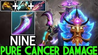 NINE [Silencer] Pure Cancer Damage with Overpower Witch Blade  Dota 2