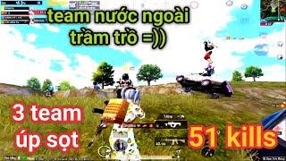 PUBG Mobile - Team Nước Ngoài Trầm Trồ Khi Lộc Bật Mode Chó Điên Cùng Game Hủy Diệt