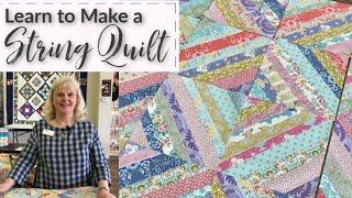 Learn to Make an EASY String Quilt!  |  Prairie Point Quilt & Fabric Shop