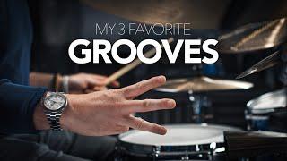 My 3 Favorite Drum Grooves - Drum Lesson