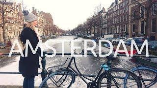 An extremely Cold Day in Amsterdam in winter || Amsterdam the Netherlands Travel Vlog