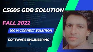 cs605 GDB solution Fall 2022