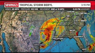 LIVE TRACKER | Tropical Storm Beryl projected path, models, radar, spaghetti models and more