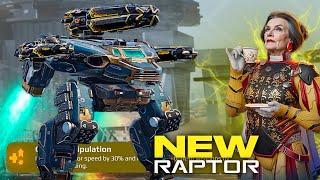Raptor Gets EVEN STRONGER... New Pilot With Massive +30% Speed Boost & Healing | War Robots