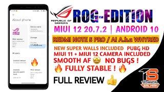 ROG EDITION MIUI 12 ANDROID 10 PORT FOR WHYRED ! MIUI 12 + MUI 11 CAM , ETC .  | TECHNICAL SALMAN YT