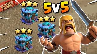 ONEHIVE vs CRUNCHTIME! 5v5 War at Town Hall 13 (Clash of Clans)