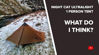 Night Cat Ultralight 1 Person Tent | Honest Feedback & Review | Winter Wild Camping | Peak District