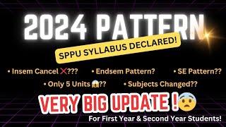 SPPU 2024 Pattern Syllabus Declared! Very BIG UPDATE | SPPU | FE PATTERN | SE Update? @HK_OFFICIAL_