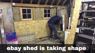 Building my new Tat Shed…. Insulating and wall panels