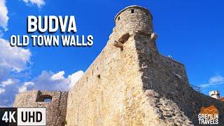 Budva, Montenegro  - Old Town Walls and Beach-side Walking Tour [4K]