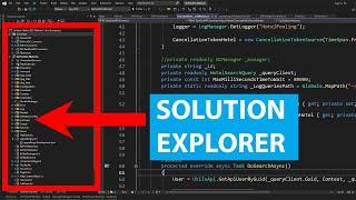 How To Add Solution Explorer in Visual Studio 2022