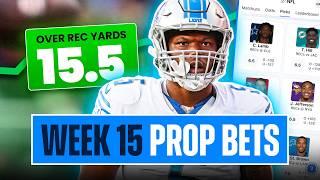 Top 10 NFL Week 15 Player Prop Bets, Picks and Predictions (2024)