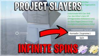 [NEW] Project Slayers Infinite Spins HACK - OP INFINITE LEVELS HACK - INFINITE WEN