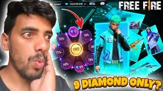 ONLY 9DIAMOND?New Lucky Wheel Event I Got All Items Only 9Diamond?FF ANTARYAMI Opening New Event