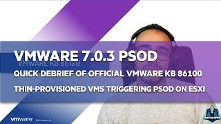 [EN] VMware: PSOD after updating to vSphere ESXI 7.0 Update 3 - Panic Requested by another PCPU