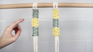 How to Change Square Knot Colors | DIY MACRAME